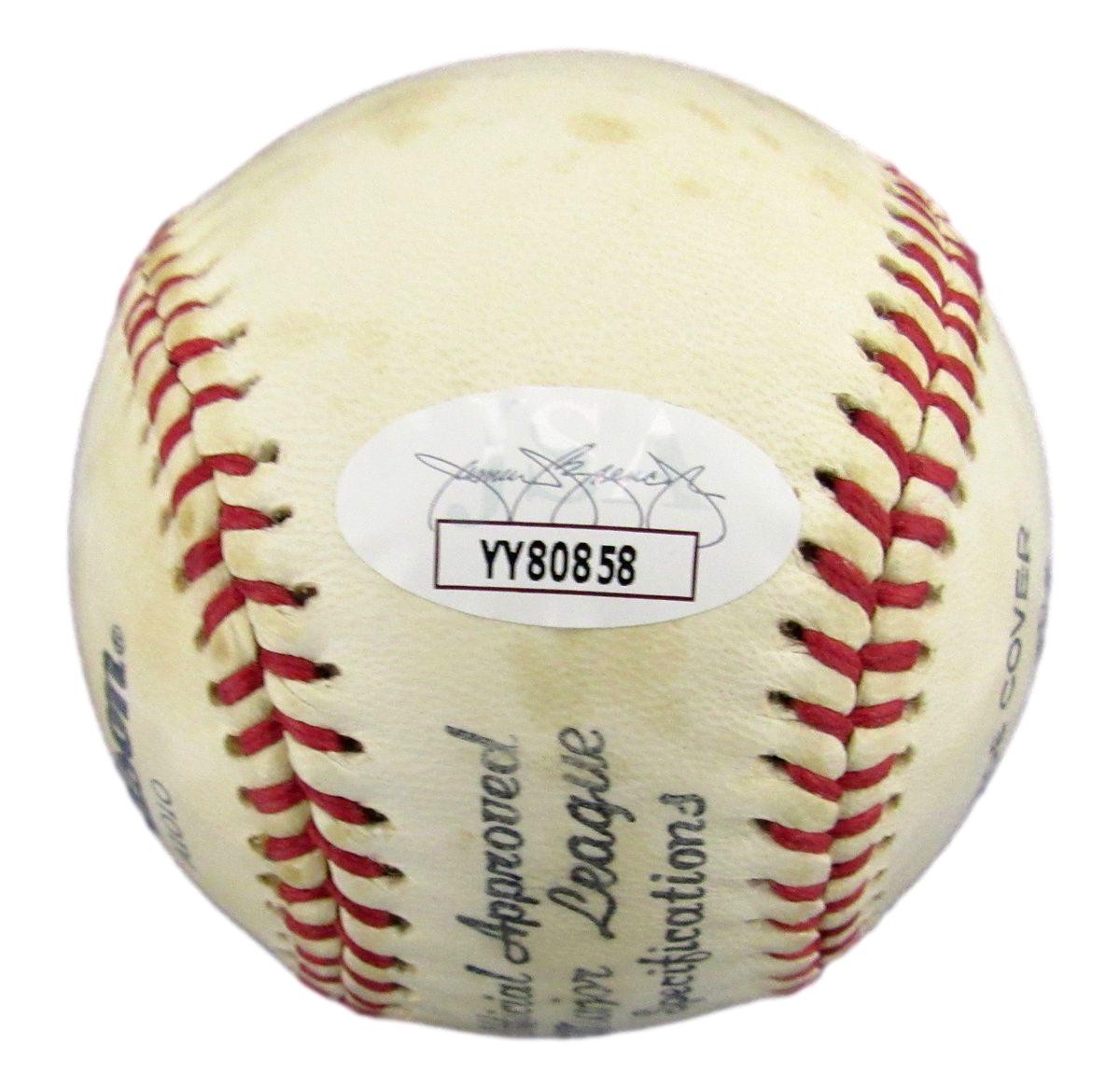 Waite Hoyt Hof Signed/Auto Wilson Official Size Baseball Yankees Jsa 191765