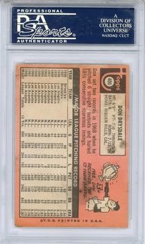 Don Drysdale Autographed 1969 Topps Card #400 (Psa)