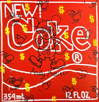 Keith Haring Lithograph From An Signed Numbered Coa Painting