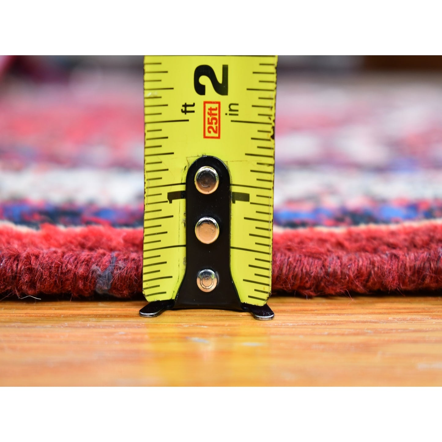 3'7"X5' Old Farsian Saroogh Good Cond Repetitive Design Hand Knotted Rug