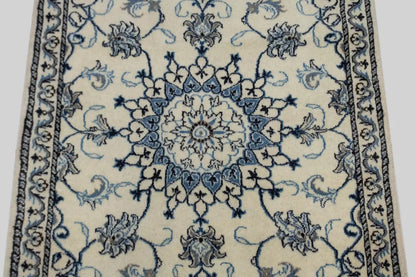 Classic Floral Plush 3X5 Nain Kashmar Oriental