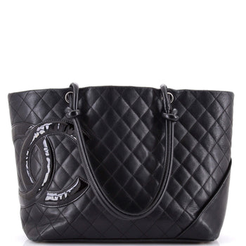 Large Chanel Cambon Tote Quilted Leather