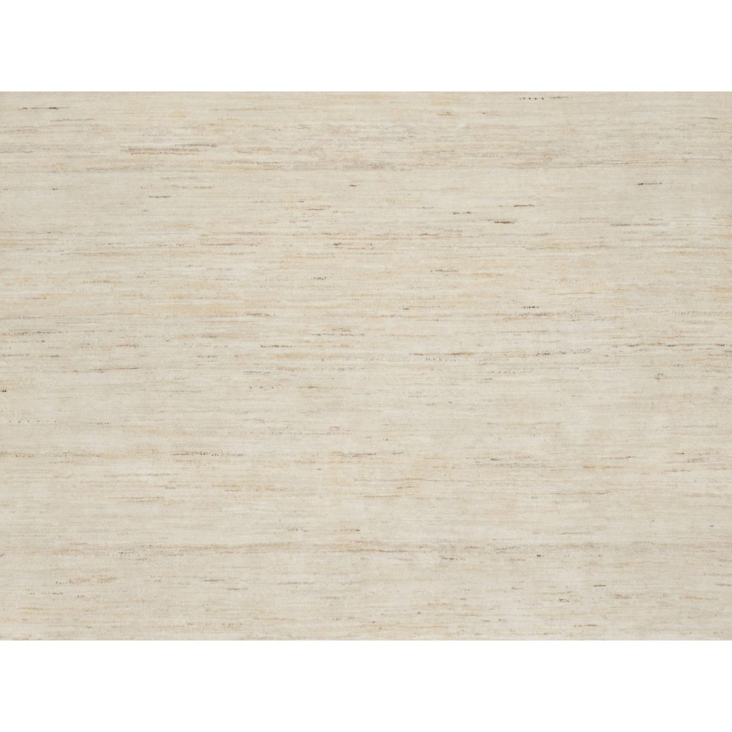 6'1"X9' White Hand Knotted Lori Buft Gabbeh Modern Design 100% Wool Rug