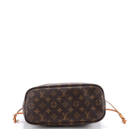 Louis Vuitton Neverfull Nm Tote Monogram Canvas Pm