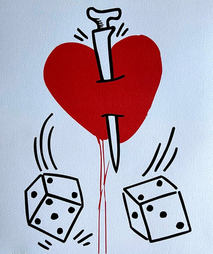 Keith Haring Lithograph Coa Signed Numbered By Hand /Stamp