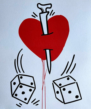 Keith Haring Lithograph Coa Signed Numbered By Hand /Stamp