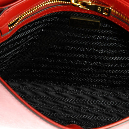 Prada Embleme Flap Bag Saffiano Leather Small