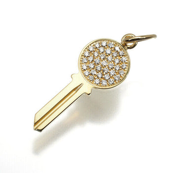 Tiffany&Co. Pendant Diamond Tiffany Keys-Modern Key Charm Mini 18K Yg