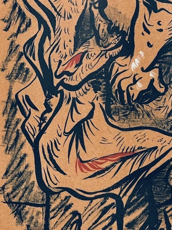 Andre Masson Lithograph Nude Signed Numbered France 49.5X32Cm Framed W/Box
