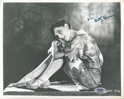 Betty Bronson Signed/Inscribed Vintage 8X10 B/W