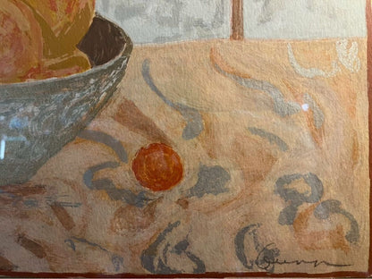 Ellen Gan Season Of Roses Ii Signed Silkscreen 204/325 Large Framed Still Life