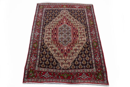 4X6 Ft Handmade Vintage Tribal Geometric Wool