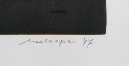 Friedrich Meckseper - Book Original Etching Pencil Signed 1977 Numbered Framed