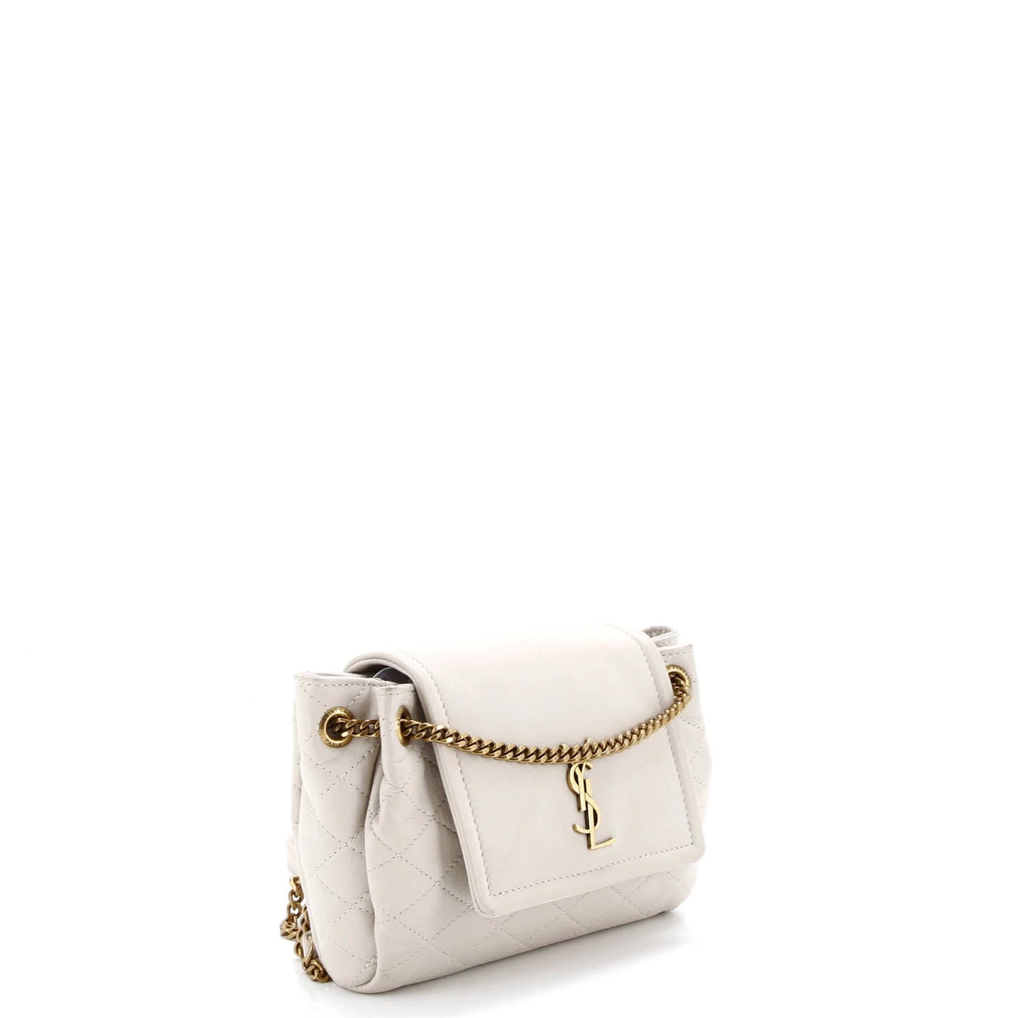 Saint Laurent Nolita Satchel Quilted Leather Mini