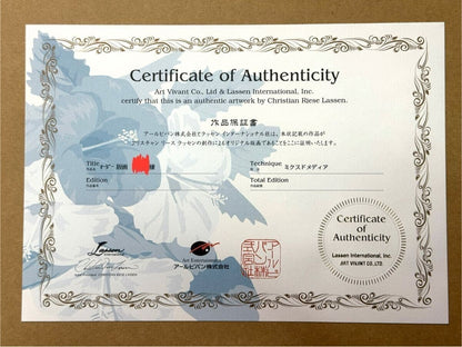 Christian Riese Lassen Order Works Signed Dolphin Orca Art Framed Coa