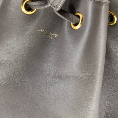 Saint Laurent Emmanuelle Bucket Bag Leather Large