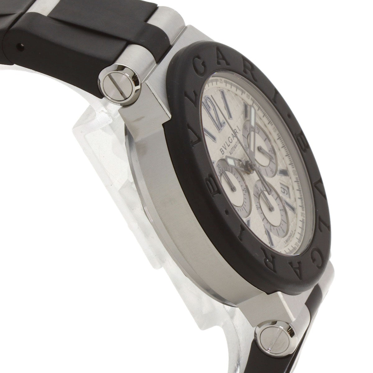 Bvlgari Diagono Chronograph Watches Dg42Svch Stainless Steel/Rubber