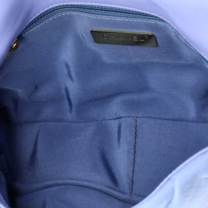 Chanel 19 Flap Bag Quilted Jersey Medium