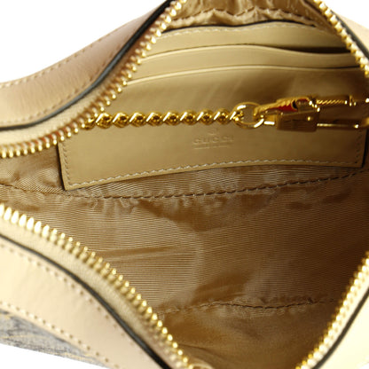 Gucci Ophidia Zip Hobo Print Gg Coated Canvas Mini