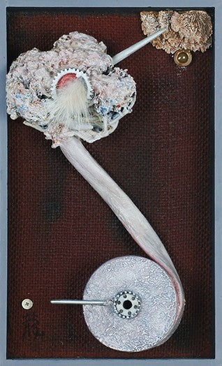 Tatsuo Ikeda Mixed Media Painting The Cuckoo s Nest 2009 Signed