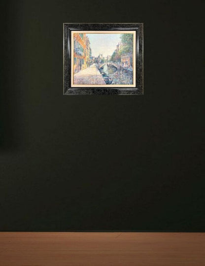 Guy Dessapt (France) Venice Landscape Painting Oil Canvas Signed Framed Coa