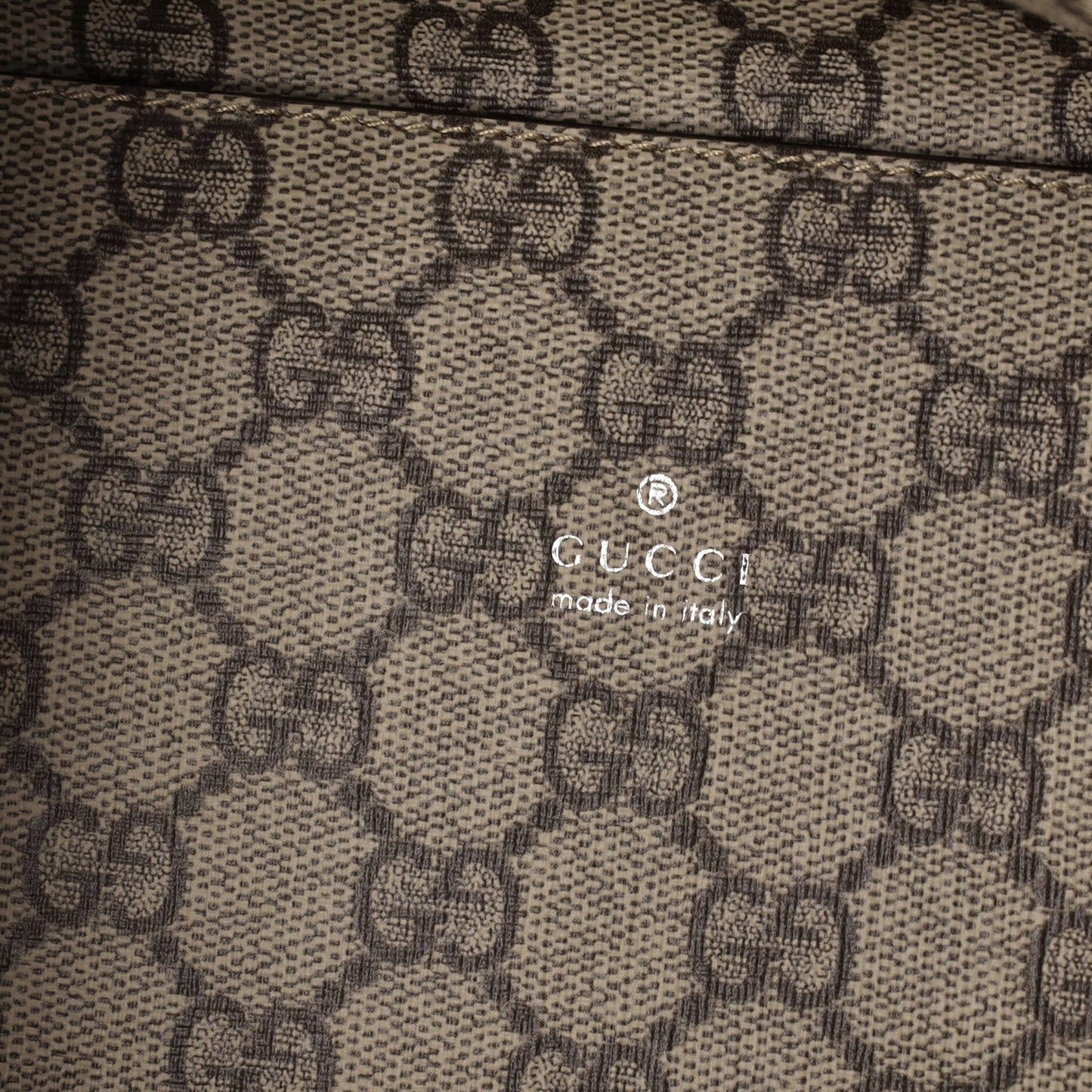 Gucci Logo Shopper Tote Printed Canvas Small