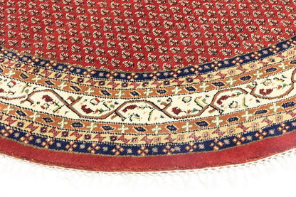 Handmade Tribal Indo Botemir Round Oriental Rug