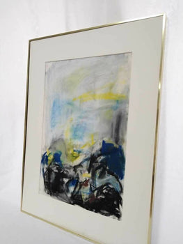 Robert Harms (America) Original Painting 1988 Pastel On Paper Signed Framed