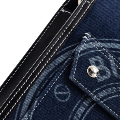 Burberry Logo Pocket Tote Denim Mini