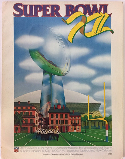 Super Bowl Xii Unsigned Program