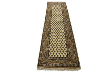 Floral Oriental Runner Rug Allover Design Wool