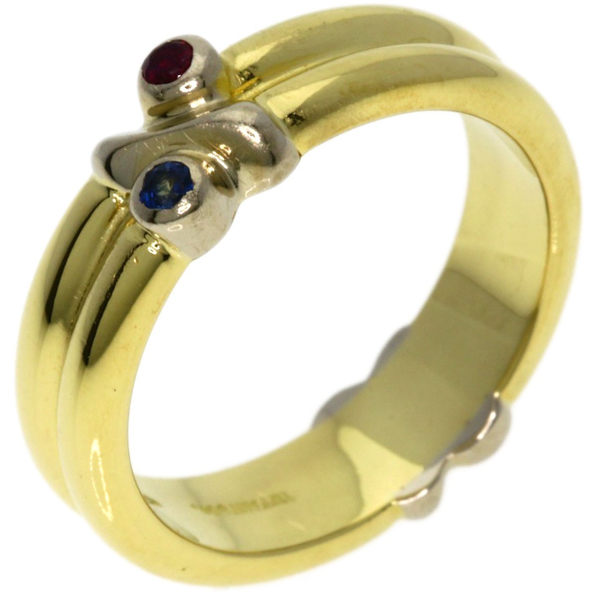 Tiffany&Co. Signature Ruby Sapphire Ring K18