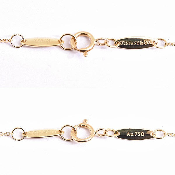 Tiffany & Co. Open Heart Pendant Necklace 7Mm Petite Yellow Gold 750Yg