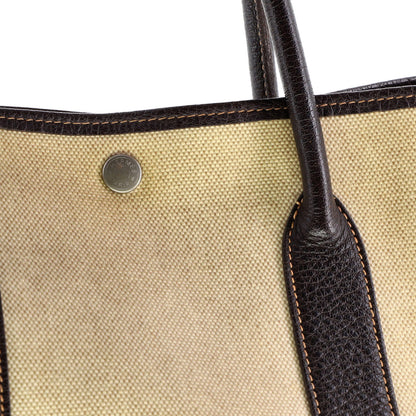 Hermes Garden Party Tote Toile And Leather 36