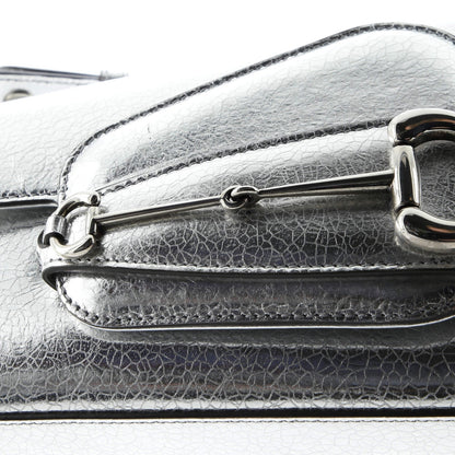 Gucci Horsebit 1955 Asymmetric Shoulder Bag Leather Small