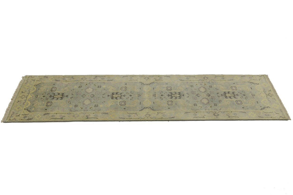 Muted floral design rug oriental chobi oushak runner carpet hallway carpet