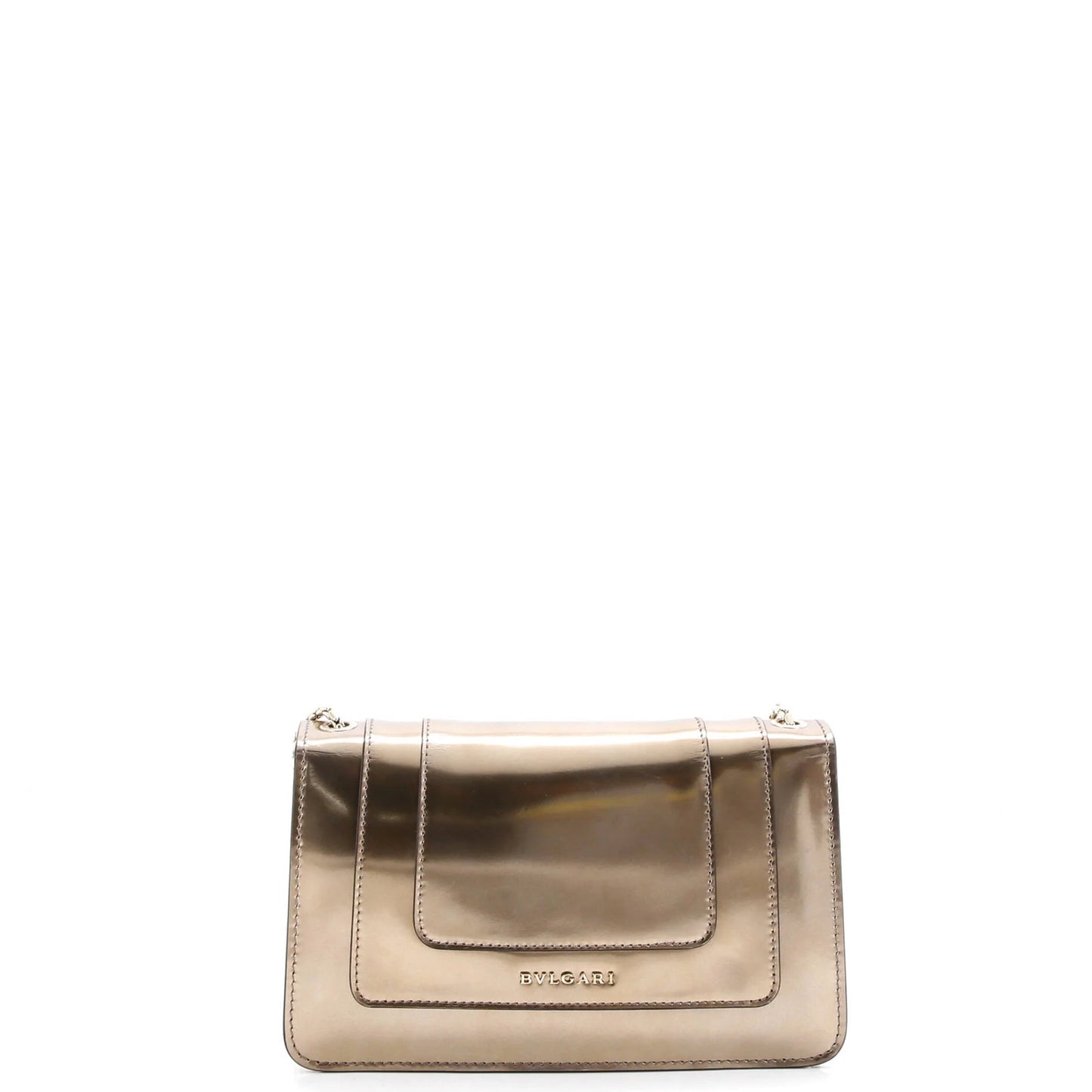 Bvlgari Serpenti Forever Shoulder Bag Metallic Leather Small