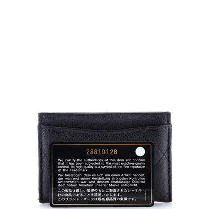 Chanel Classic Card Holder Quilted Caviar