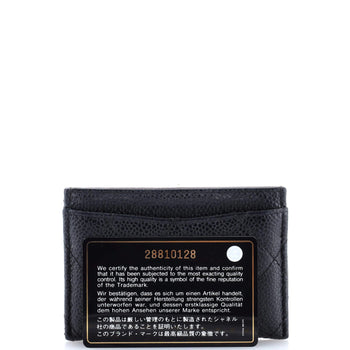 Chanel Classic Card Holder Quilted Caviar