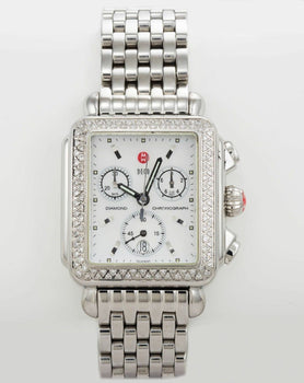 Michele Deco Chronograph Wristwatch In Stainless