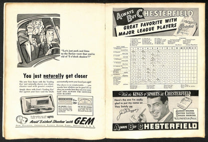 1947 World Series Program Brooklyn Dodgers Vs.