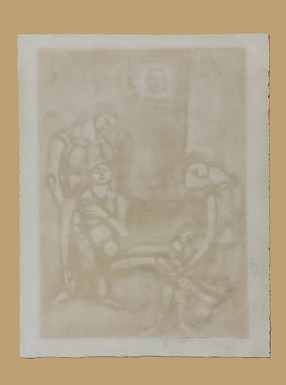 Georges Rouault "Le Juste Se Frappe Lui-Mme..."  Plate 46 From Miserere  1926