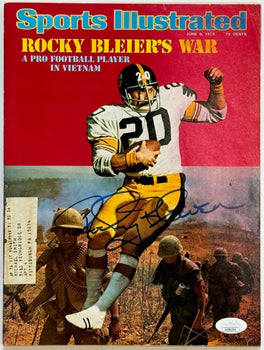 Rocky Bleier Autographed Sports Illustrated Magazine June 9 1975 (Jsa)