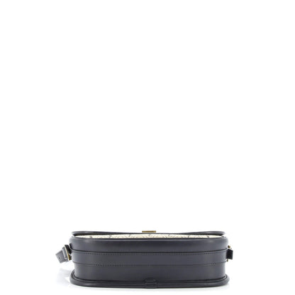 Saint Laurent Flap Satchel Monogram All Over Canvas And Leather Medium