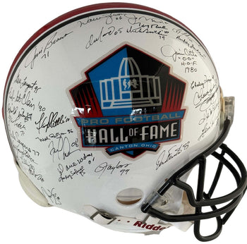Pro Football Hall Of Fame Signed Authentic Hall Of Fame Helmet (Jsa)