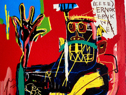 Jean-Michel-Basquiat, Lithograph Coa - Original Signed Numbered In Pencil