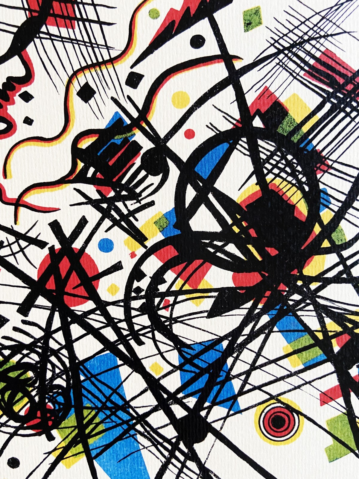 Wassily Kandinsky Lithograph 1923 Coa Published Bauhaus Signed Op