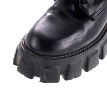 Prada Monolith Combat Boots Leather And Nylon