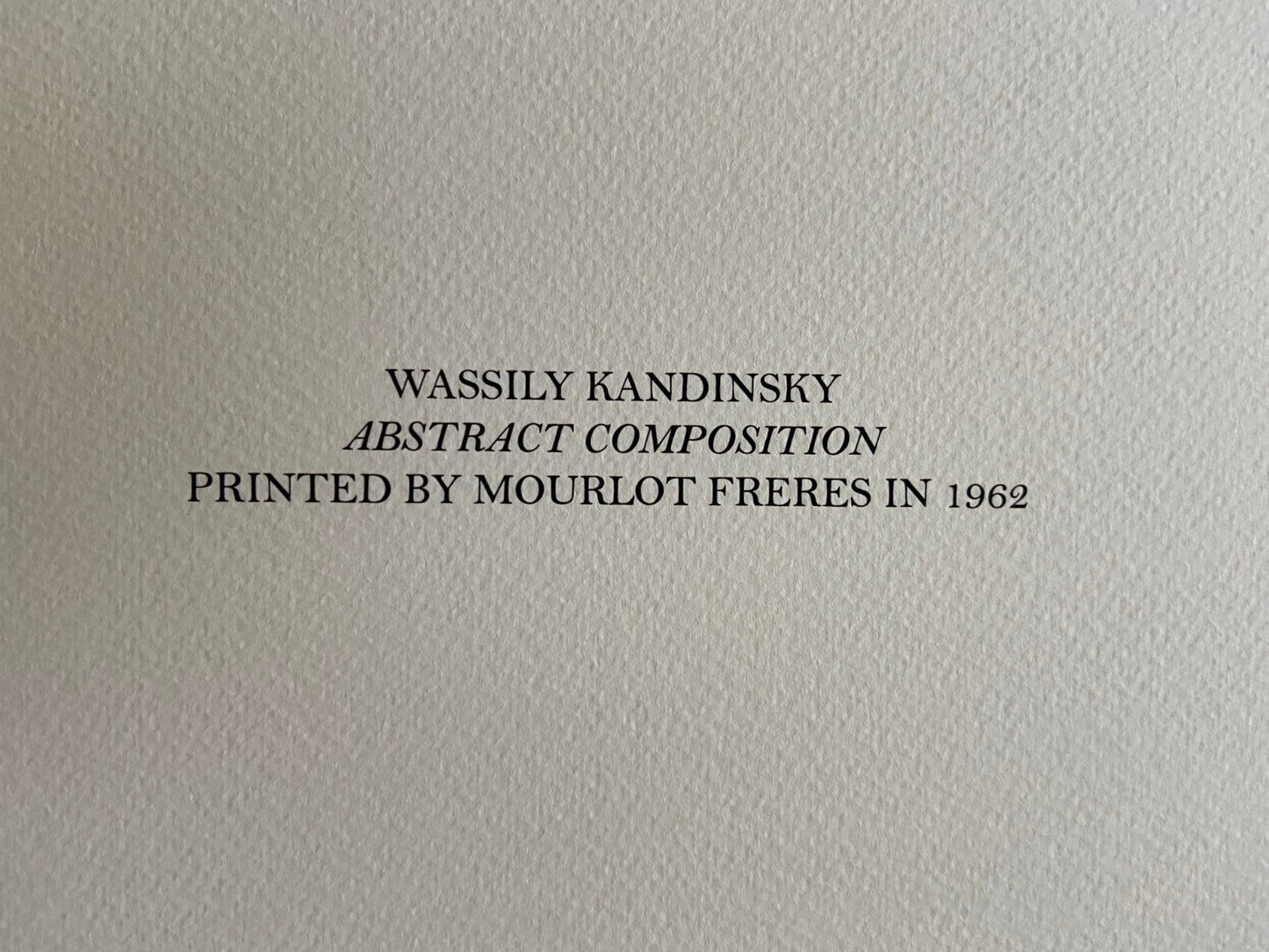 Wassily Kandinsky Lithograph 1962 Mourlot Signed Op Certified