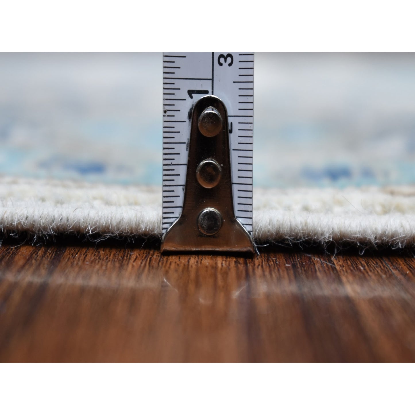 2'6"X9'6" Ivory Afghan Vintage Look Kazak Wool Hand Knotted Runner Rug